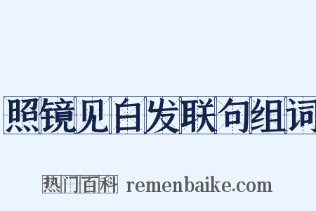 照镜见白发联句组词是什么意思的图片